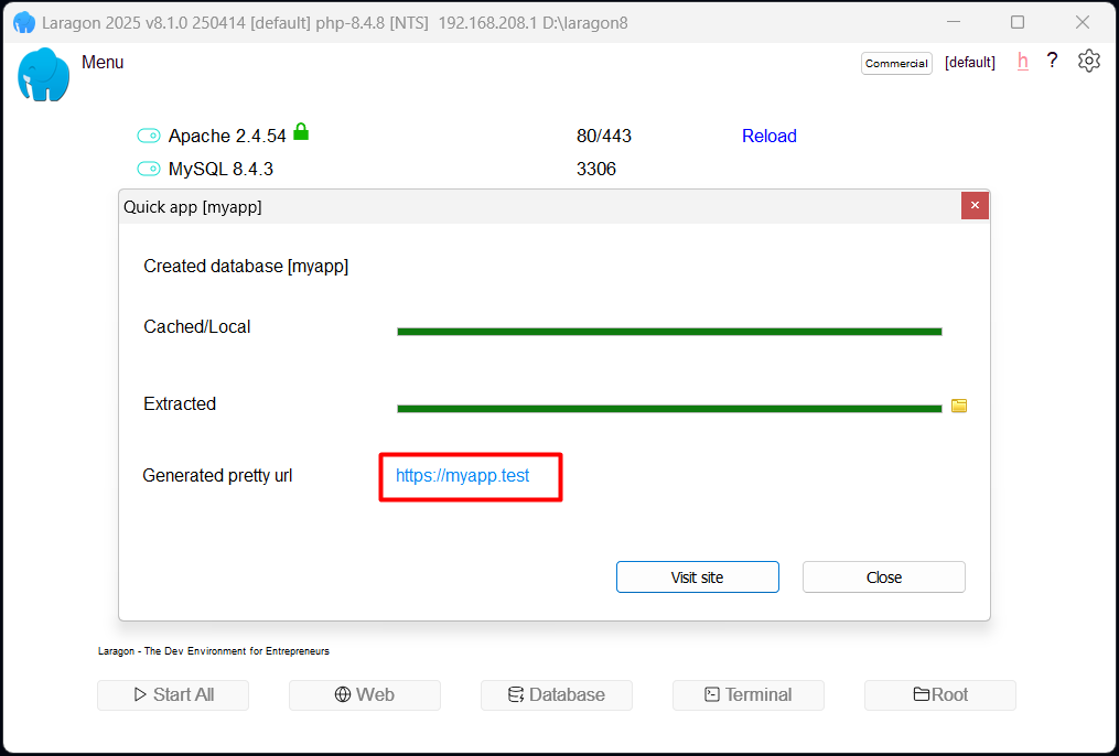Laragon Quick start - Your Project with Pretty Url and HTTPS